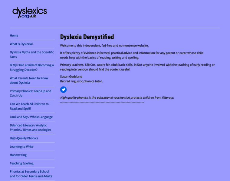 Dyslexics.org.uk thumbnail