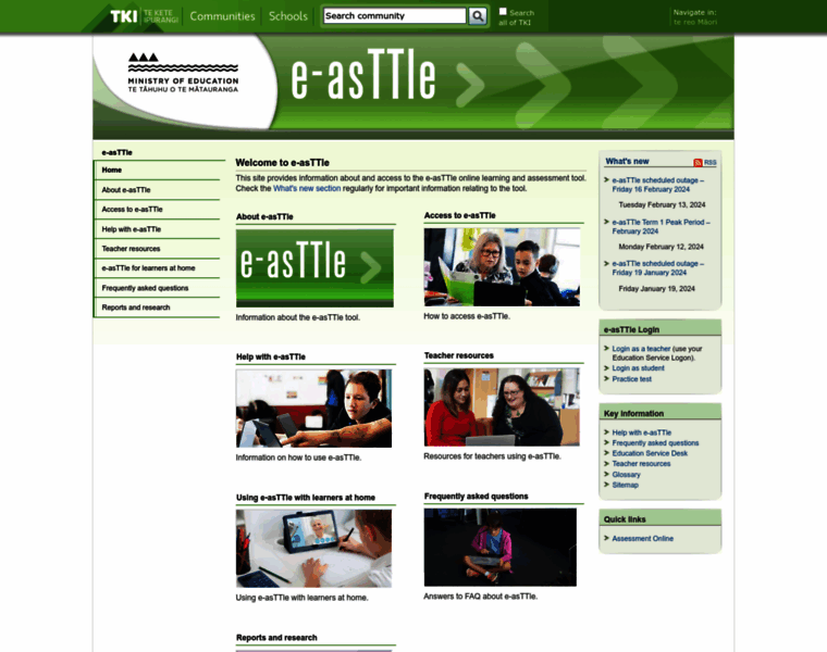 E-asttle.tki.org.nz thumbnail