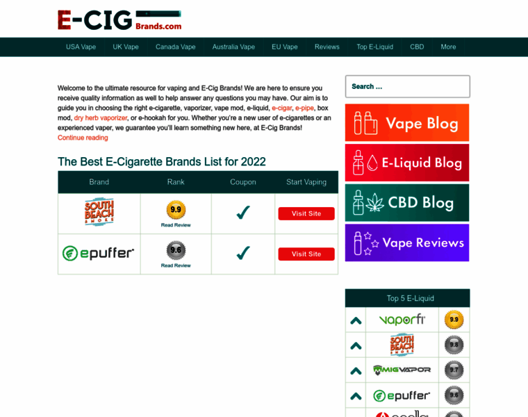 E-cig-brands.com thumbnail