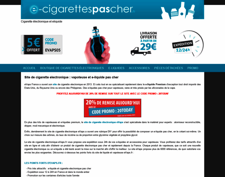 E-cigarettespascher.fr thumbnail