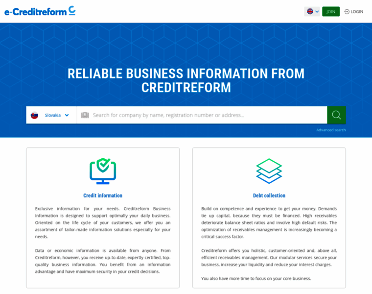 E-creditreform.sk thumbnail