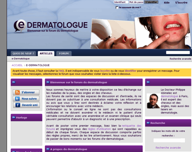 E-dermatologue.org thumbnail