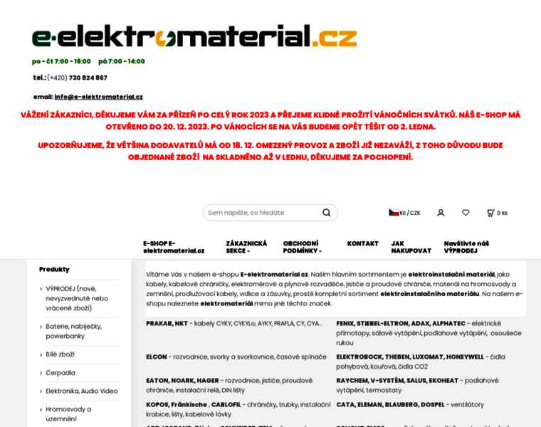 E-elektromaterial.cz thumbnail