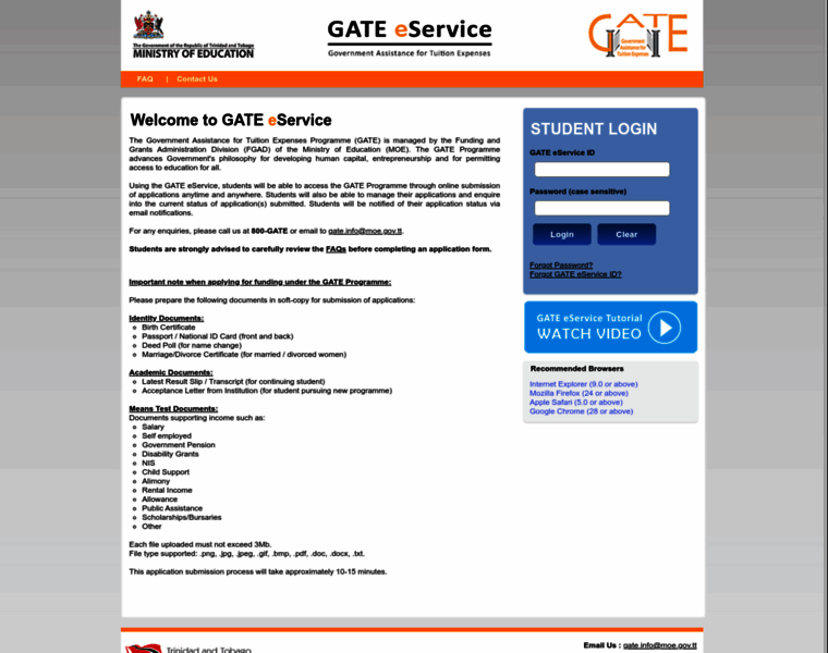 E-gate.gov.tt thumbnail