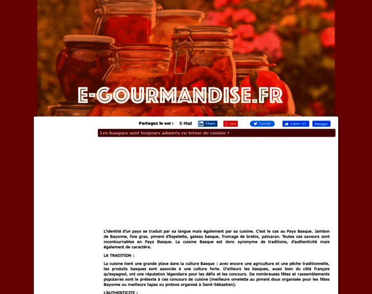 E-gourmandise.fr thumbnail