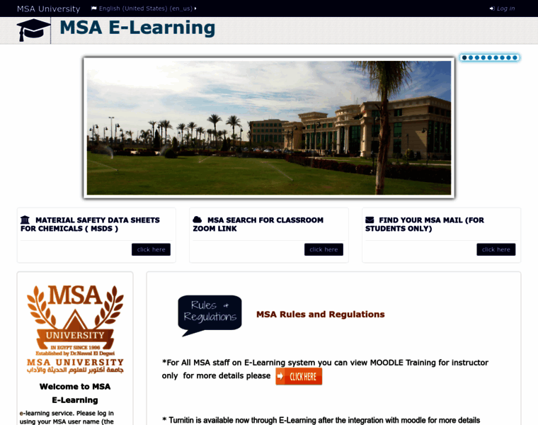 E-learning.msa.edu.eg thumbnail