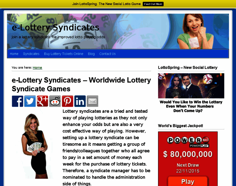 E-lottery-syndicates.com thumbnail