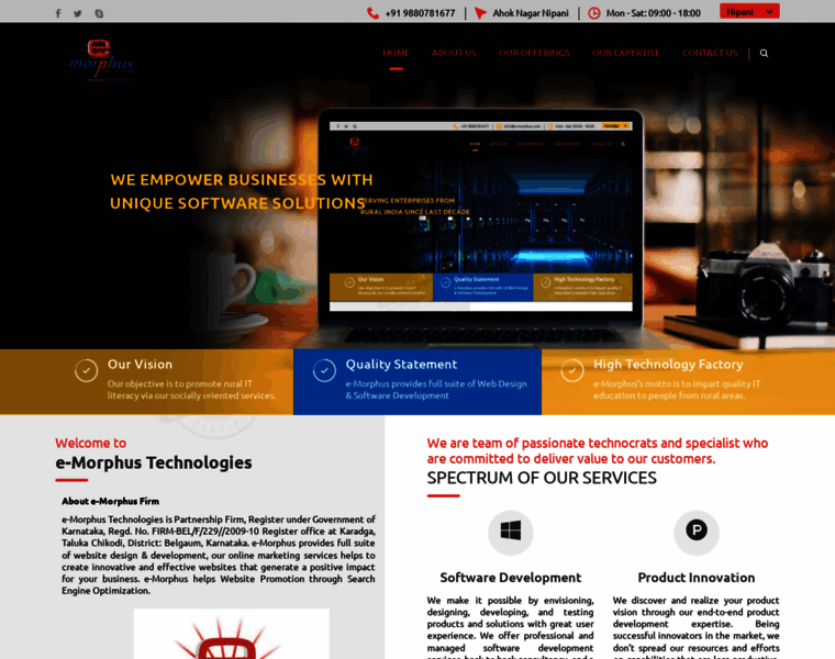 e-morphus.com at WI. e-Morphus Technologies – Empower>Success
