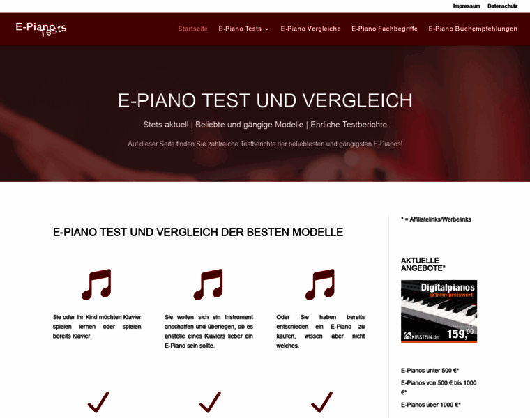 E-piano-tests.de thumbnail
