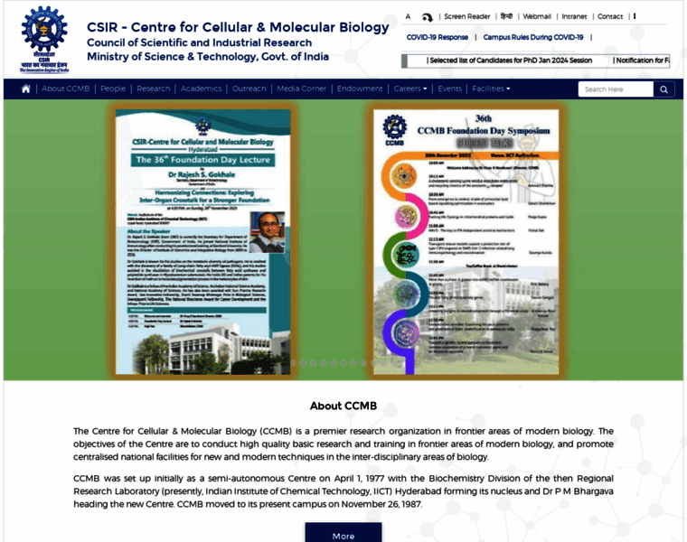 E-portal.ccmb.res.in thumbnail