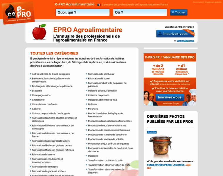 E-pro-agroalimentaire.fr thumbnail