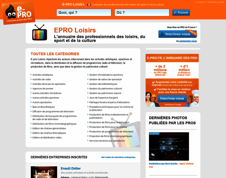E-pro-loisirs.fr thumbnail
