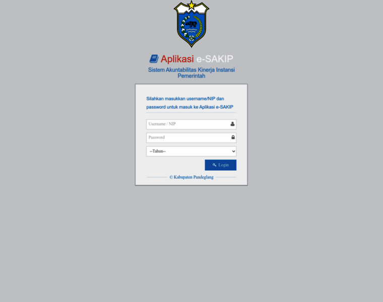 E-sakip.pandeglangkab.go.id thumbnail