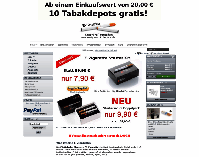 E-zigarette-depots.de thumbnail