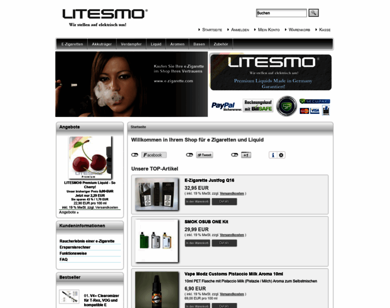 E-zigarette.com thumbnail