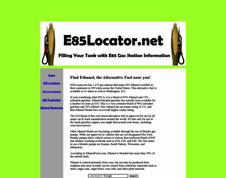 E85locator.net thumbnail