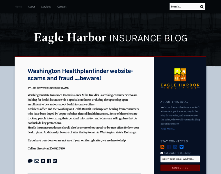 Eagleharborinsurance.com thumbnail