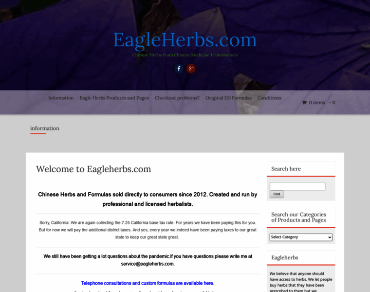 Eagleherbs.com thumbnail