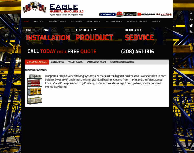 Eaglematerialhandling.com thumbnail