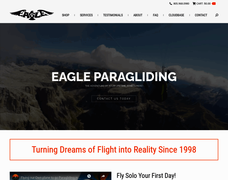 Eagleparagliding.com thumbnail