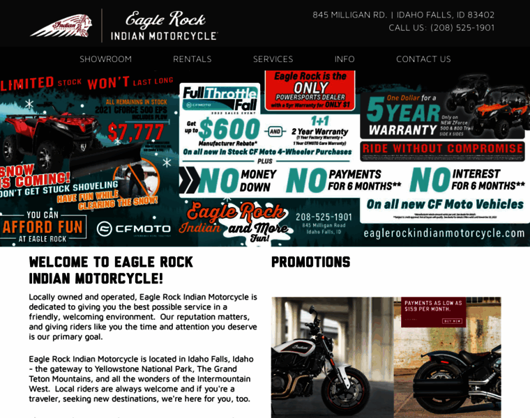 Eaglerockindianmotorcycle.com thumbnail