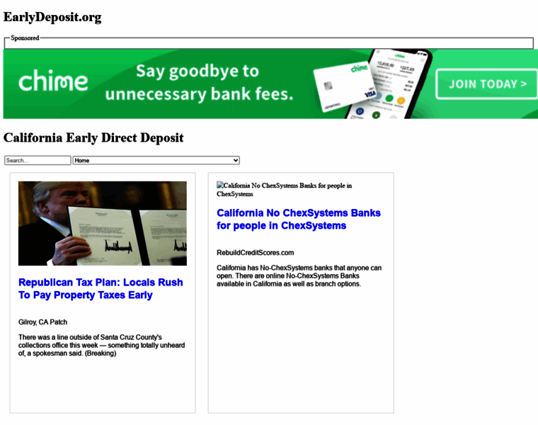 Earlydeposit.org thumbnail