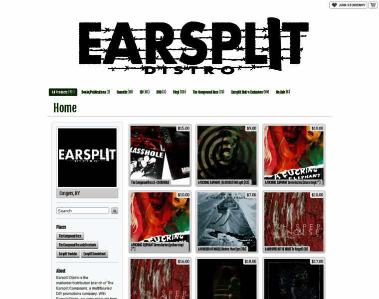 Earsplitdistro.com thumbnail