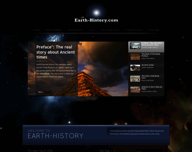 Earth-history.com thumbnail