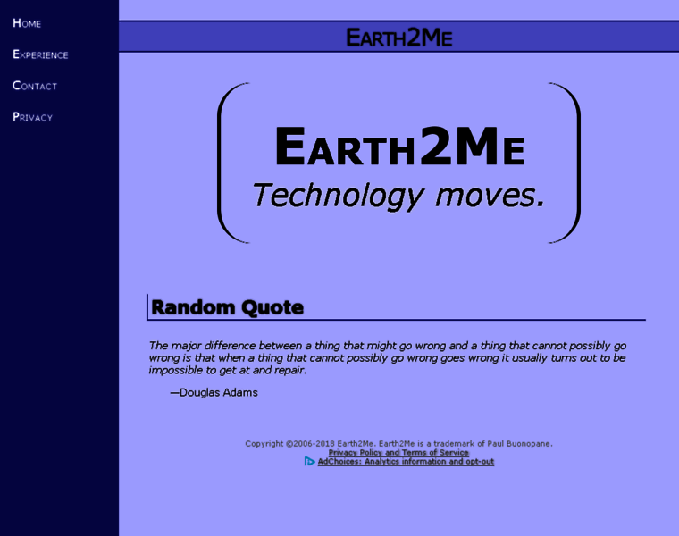 Earth2me.com thumbnail