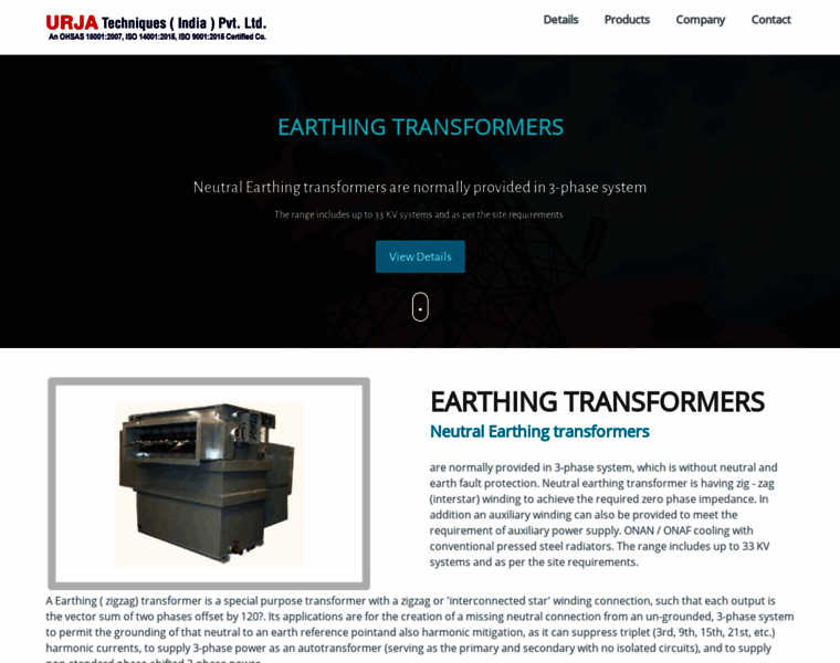Earthingtransformers.com thumbnail