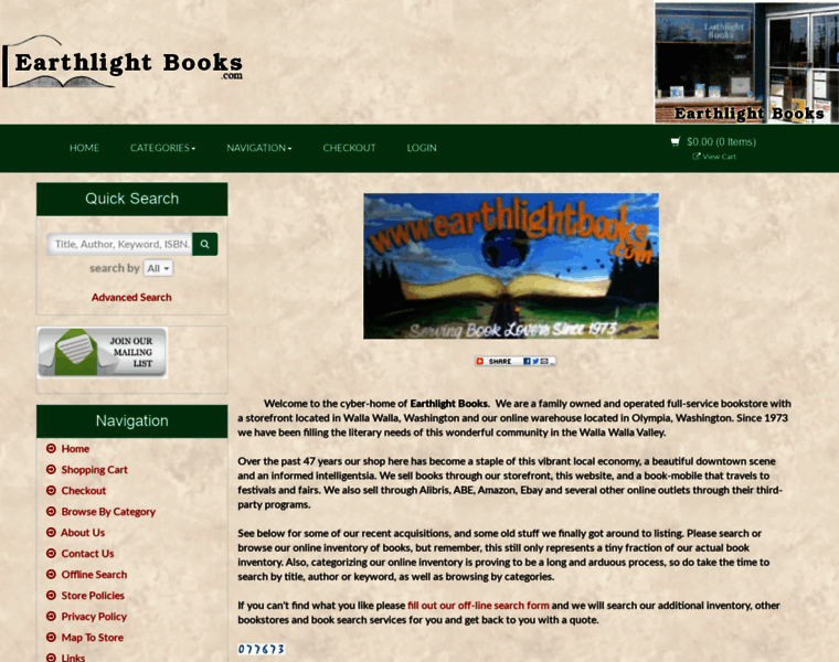 Earthlightbooks.com thumbnail