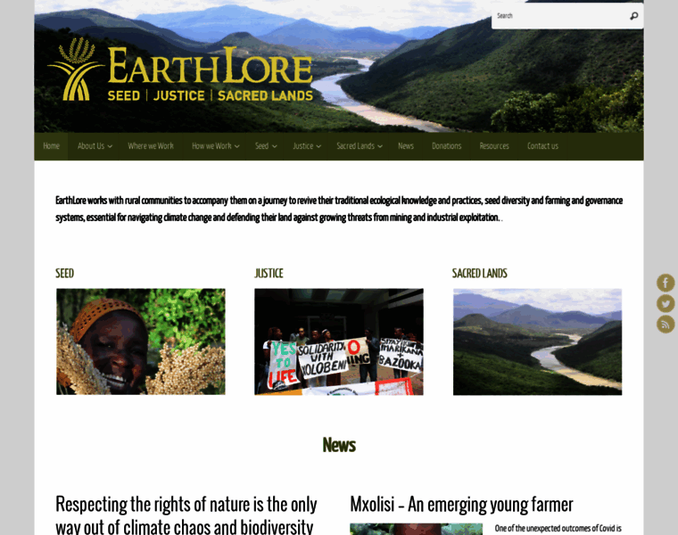 Earthlorefoundation.org thumbnail
