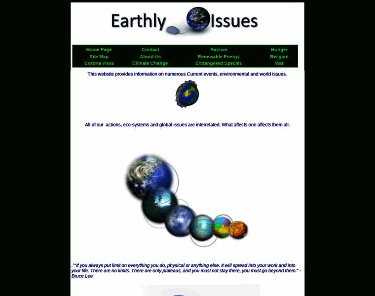 Earthlyissues.com thumbnail