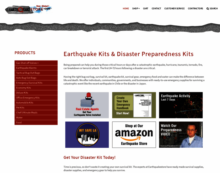 Earthquakestore.com thumbnail