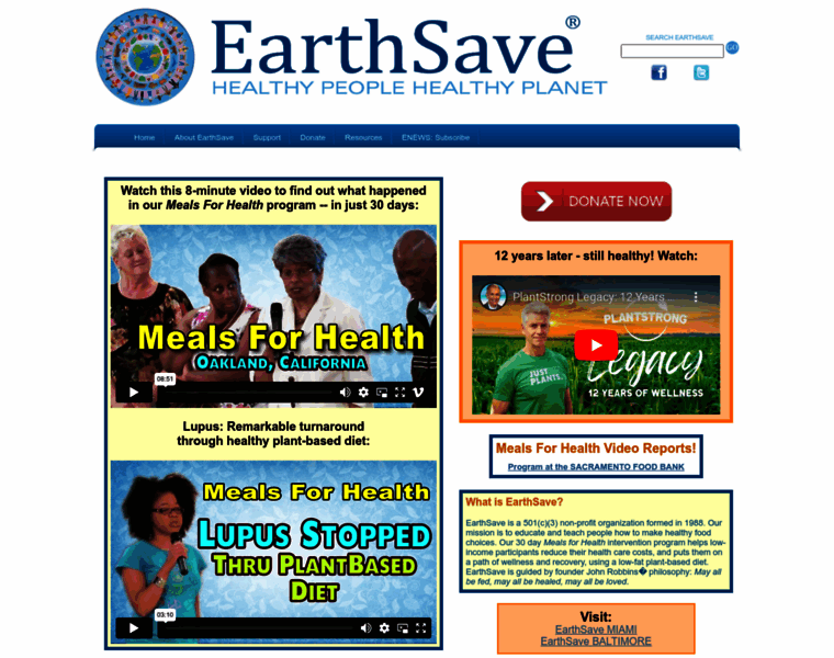 Earthsave.org thumbnail
