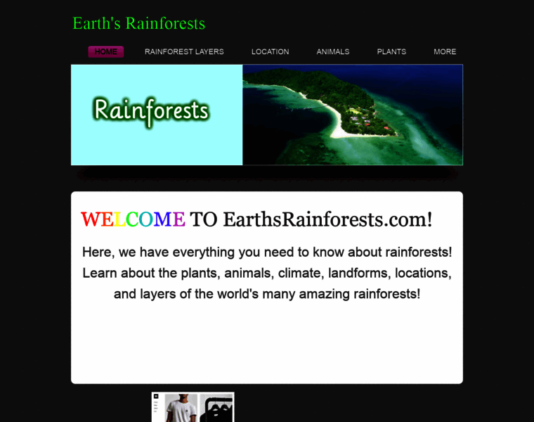Earthsrainforests.weebly.com thumbnail