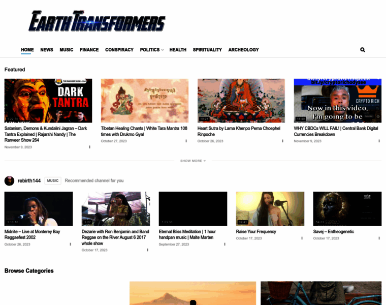 Earthtransformers.com thumbnail