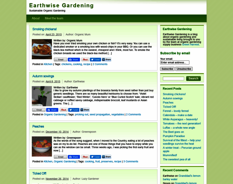 Earthwisegardening.com thumbnail