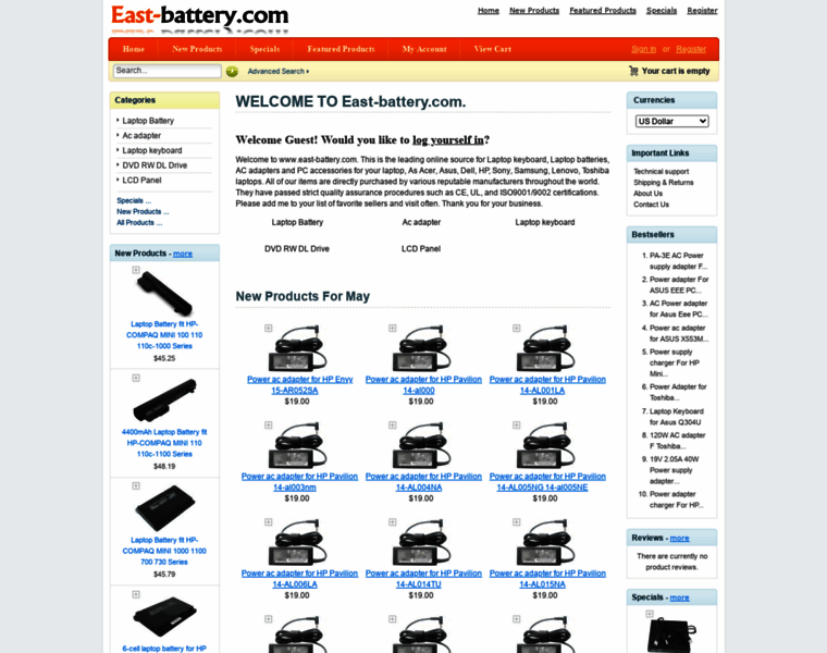 East-battery.com thumbnail