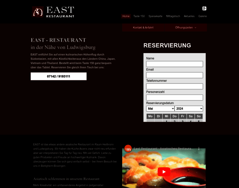 East-restaurant.com thumbnail