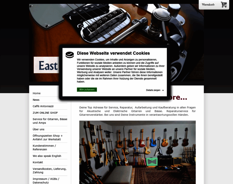 East-rock-guitars.com thumbnail