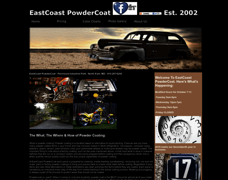 Eastcoastpowdercoating.com thumbnail