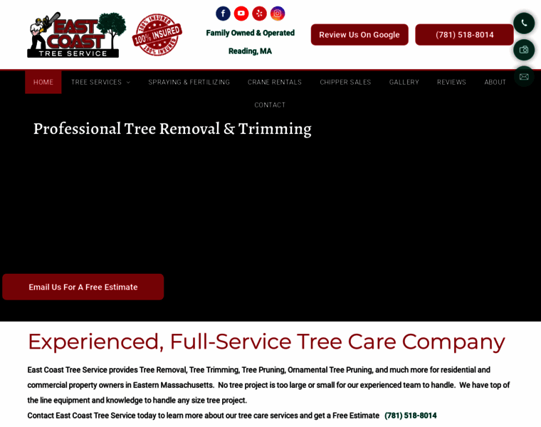 Eastcoasttreeservices.com thumbnail