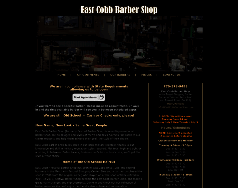 Eastcobbbarbershop.com thumbnail
