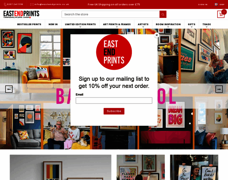 Eastendprints.com thumbnail