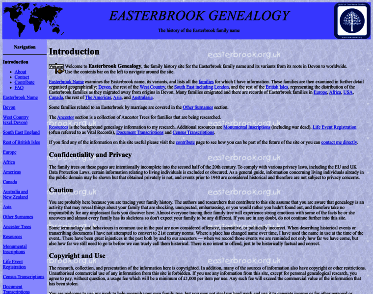 Easterbrook.org.uk thumbnail