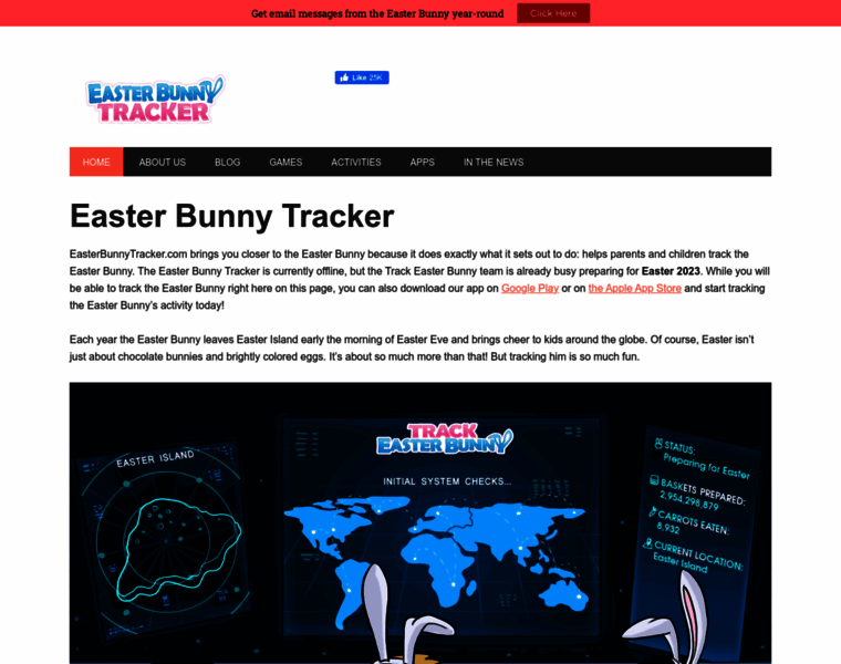 Easterbunnytracker.com thumbnail