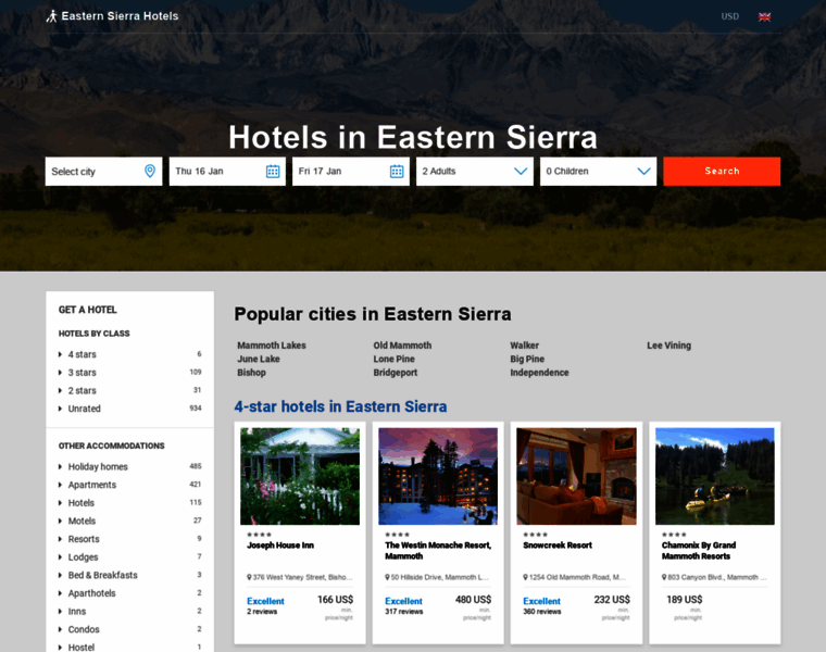 Eastern-sierra.net thumbnail