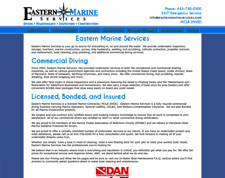 Easternmarineservices.com thumbnail