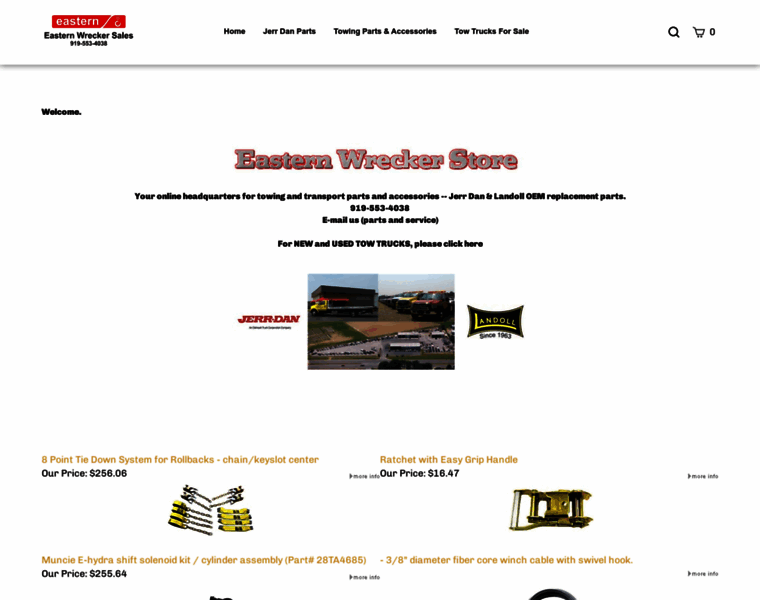 Easternwreckerstore.com thumbnail